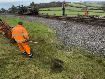 Completion of inspections and clearing of ditches and culverts on Thursday 14th November.