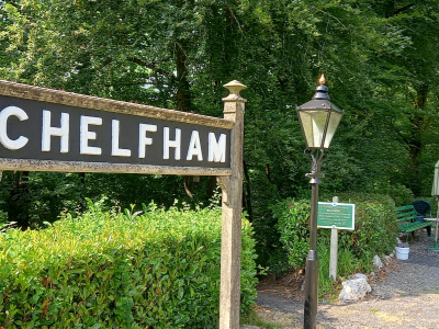 Chelfham running-in board and lamp