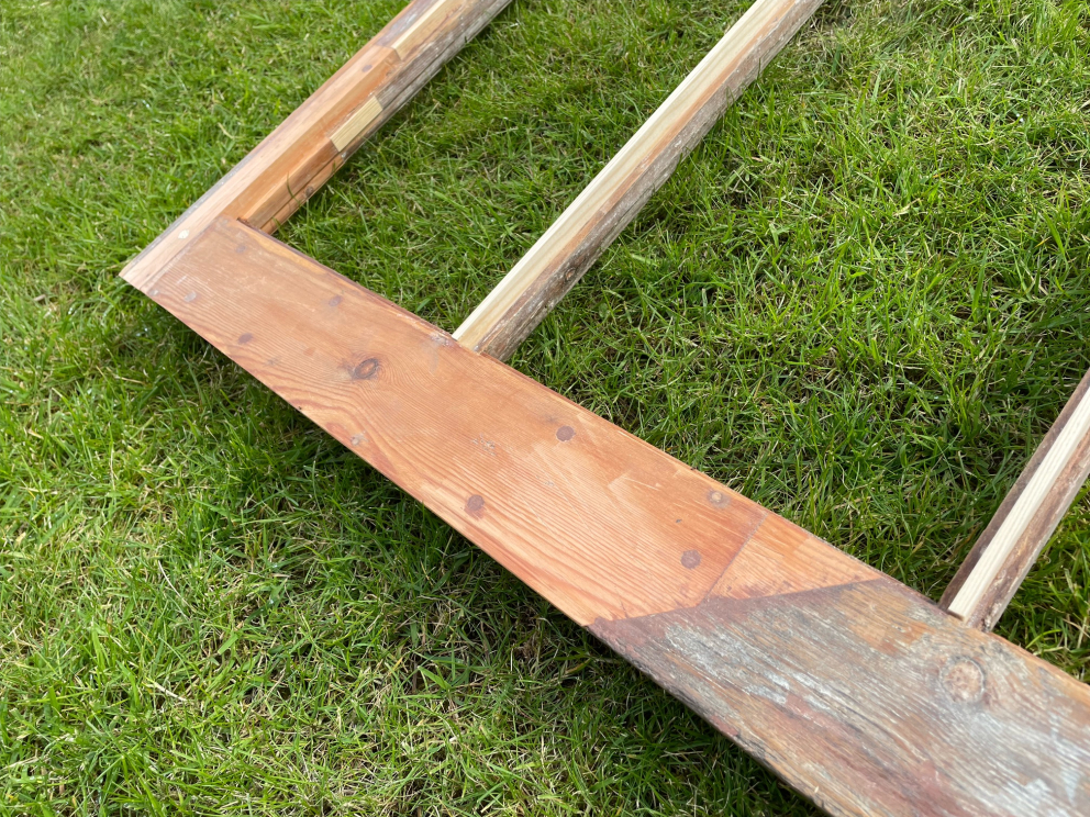 Repaired sash window
