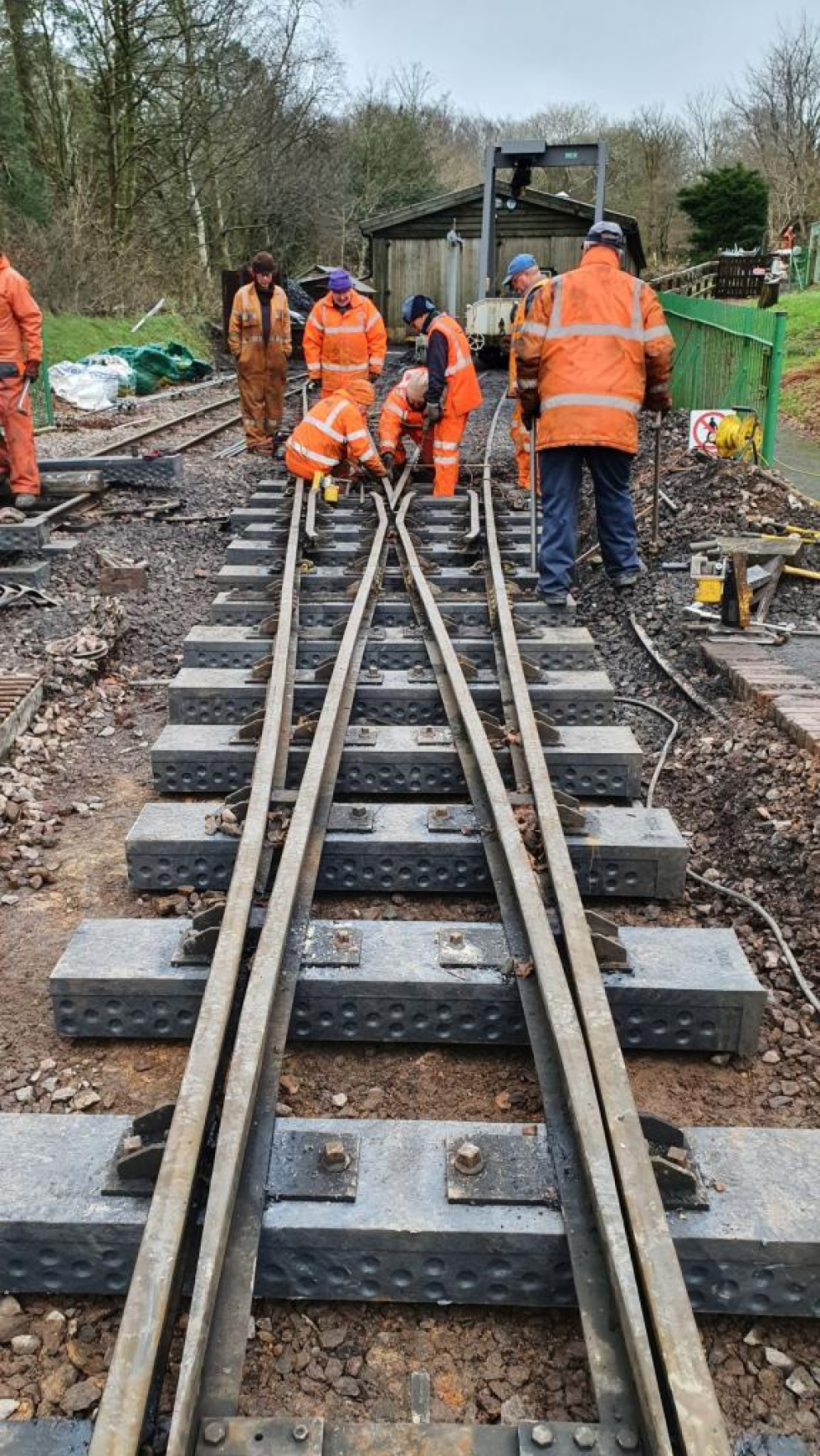 The L&B lays its first plastic sleepers - The Lynton & Barnstaple Railway